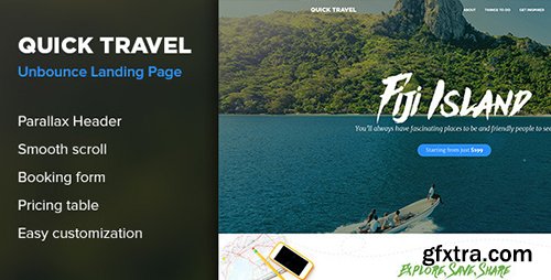 ThemeForest - QuickTravel - Responsive Unbounce Landing Page (Update: 25 March 15) - 10818641