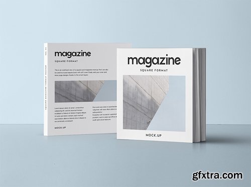 Square Psd Magazine Mockup Vol 2