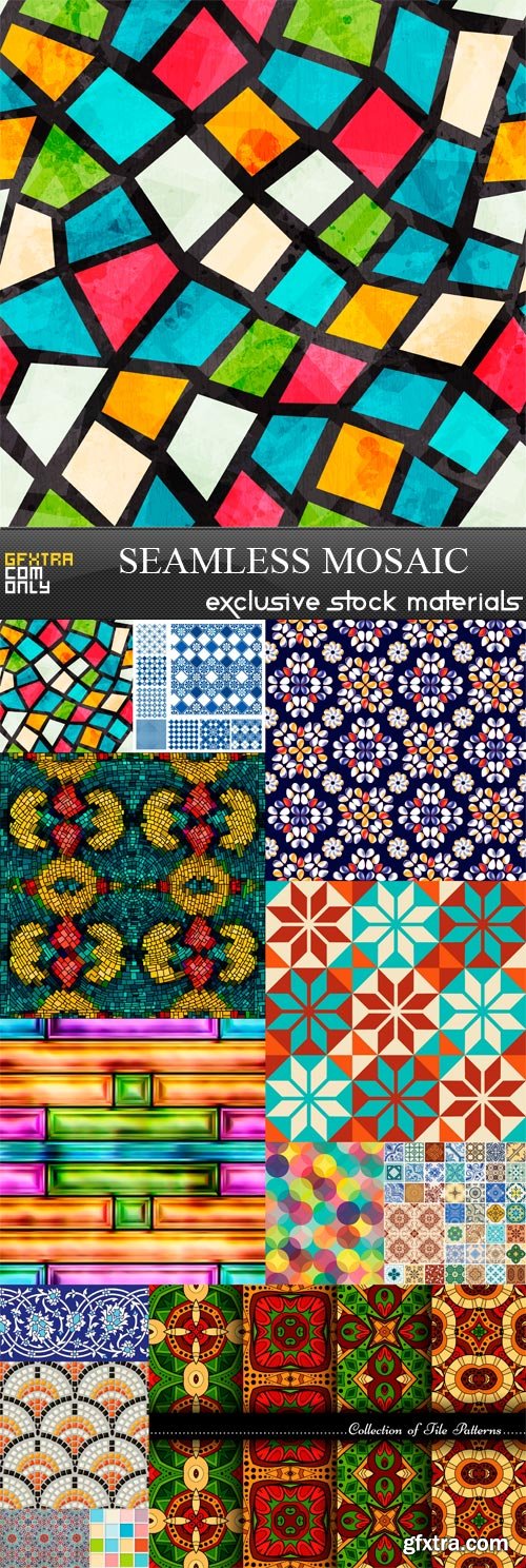 Seamless Mosaic - 13 x JPEGs