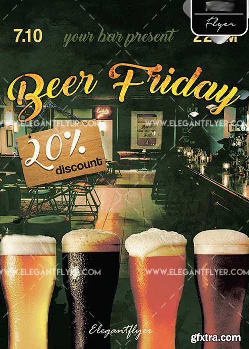 Beer Friday V5 PSD Template + Facebook cover