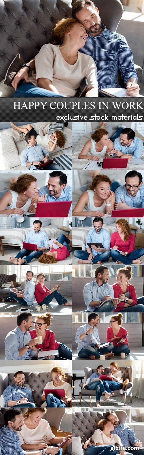 Happy Couples In Work - 15 UHQ JPEG