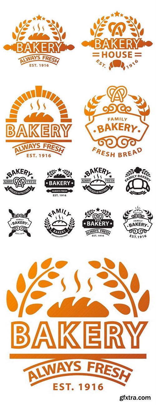 Bakery badge and logo icon