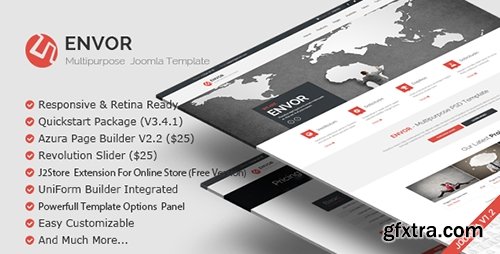 ThemeForest - Envor v2.0 - Fully Multipurpose Joomla Template - 10472316