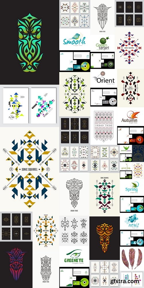 Business collection design, icons, logos