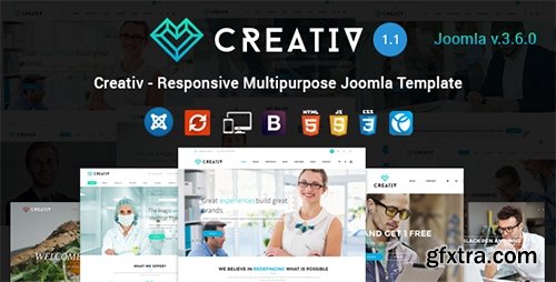 ThemeForest - Creativ v1.1 - Responsive Multipurpose Joomla Template - 14838060