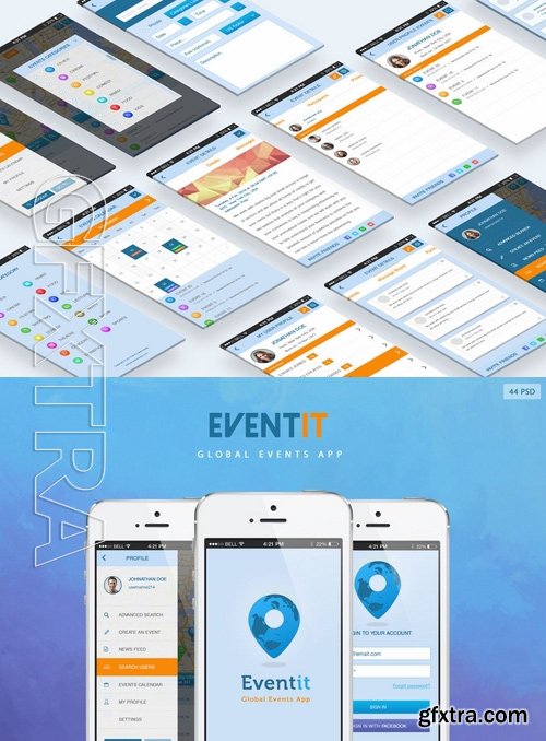 Eventit - Mobile Application UI