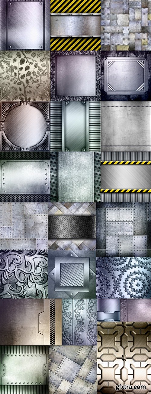 seamless metallic tiles background 6