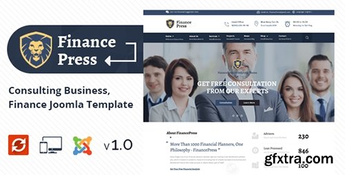 ThemeForest - Finance Press v1.0 - Consulting Business, Finance Joomla Template - 17075333