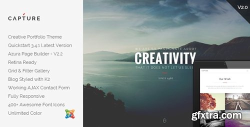 ThemeForest - Capture v2.1 - Creative Portfolio Joomla Template - 9405405