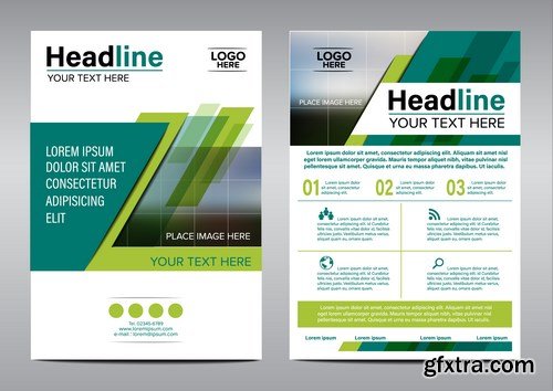 Corporate Templates of Brochures 16 - 20xEPS