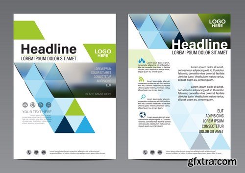 Corporate Templates of Brochures 16 - 20xEPS