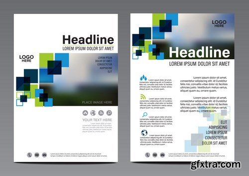 Corporate Templates of Brochures 16 - 20xEPS