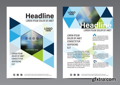 Corporate Templates of Brochures 16 - 20xEPS