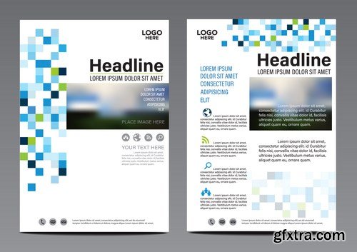 Corporate Templates of Brochures 16 - 20xEPS