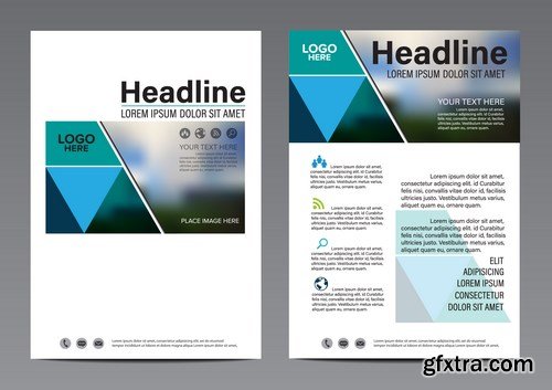 Corporate Templates of Brochures 16 - 20xEPS