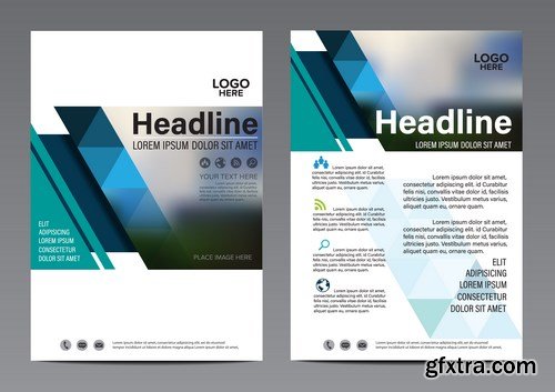 Corporate Templates of Brochures 16 - 20xEPS