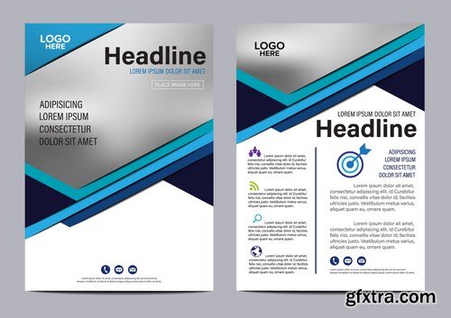 Corporate Templates of Brochures 16 - 20xEPS