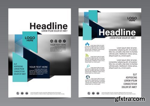 Corporate Templates of Brochures 16 - 20xEPS