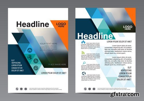 Corporate Templates of Brochures 16 - 20xEPS