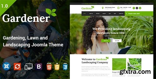 ThemeForest - Gardener v1.0 - Gardening, Lawn and Landscaping Joomla Theme - 16847468