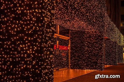 Collection of winter holiday mountain nature snow Christmas lights 25 HQ Jpeg