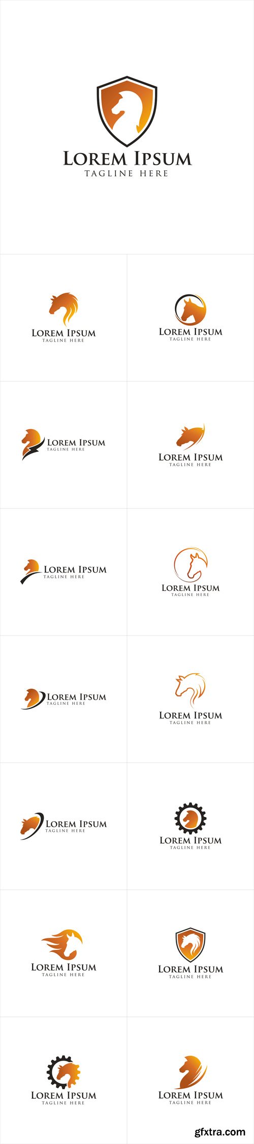 Vector Set - Horse Logo Design