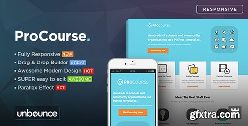 ThemeForest - ProCourse v1.0 - Unbounce eCourse Landing Page Template - 10997584