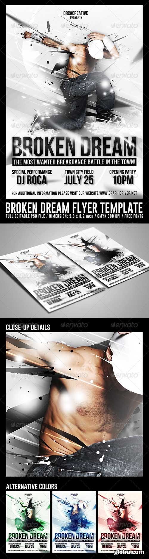 GR - Broken Dream Flyer Template 8406950