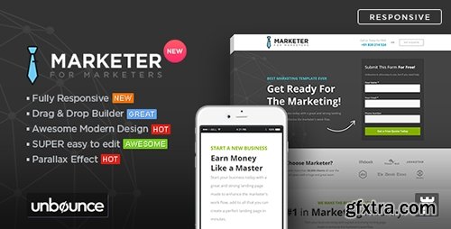 ThemeForest - Marketer v1.0 - Premium Marketing Unbounce Template - 12190522