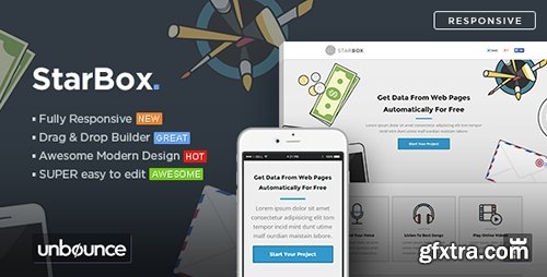 ThemeForest - StarBox v1.0 - Startup Unbounce Landing Page Template - 11018145