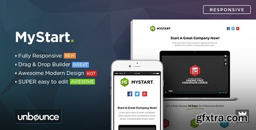 ThemeForest - MyStart v1.0 - Startup Unbounce Landing Page Template - 11056945