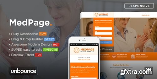 ThemeForest - MedPage v1.0 - Medical Unbounce Template - 10934327