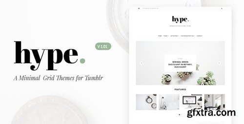 ThemeForest - Hype v1.01 - Minimal Grid Tumblr Themes - 16505219