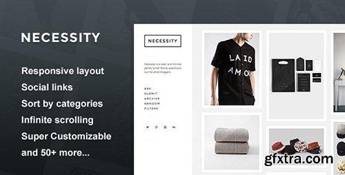 ThemeForest - Necessity - Clean And Minimal Gallery Style Tumblr Theme (Update: 29 August 15) - 6906878