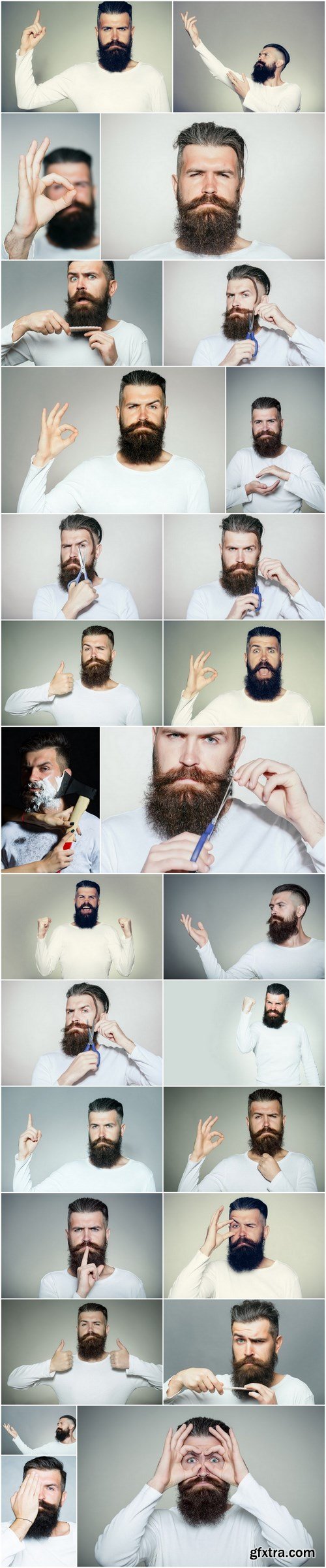 Man with Beard, Brutal Style, Hipster - 27xUHQ JPEG Photo Stock (Копировать)