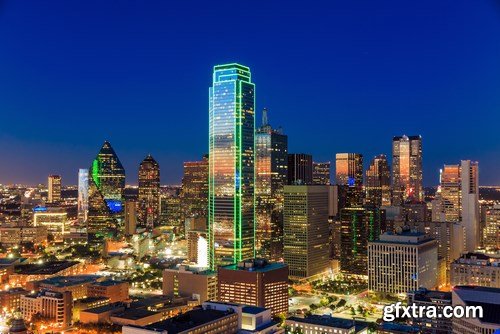 Dallas, Texas Cityscape - 12xUHQ JPEG Photo Stock