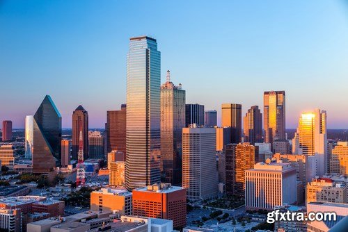 Dallas, Texas Cityscape - 12xUHQ JPEG Photo Stock