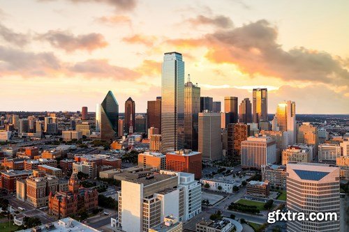 Dallas, Texas Cityscape - 12xUHQ JPEG Photo Stock