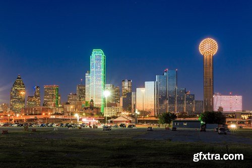 Dallas, Texas Cityscape - 12xUHQ JPEG Photo Stock