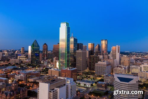 Dallas, Texas Cityscape - 12xUHQ JPEG Photo Stock