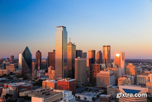 Dallas, Texas Cityscape - 12xUHQ JPEG Photo Stock