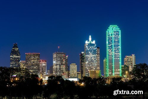 Dallas, Texas Cityscape - 12xUHQ JPEG Photo Stock