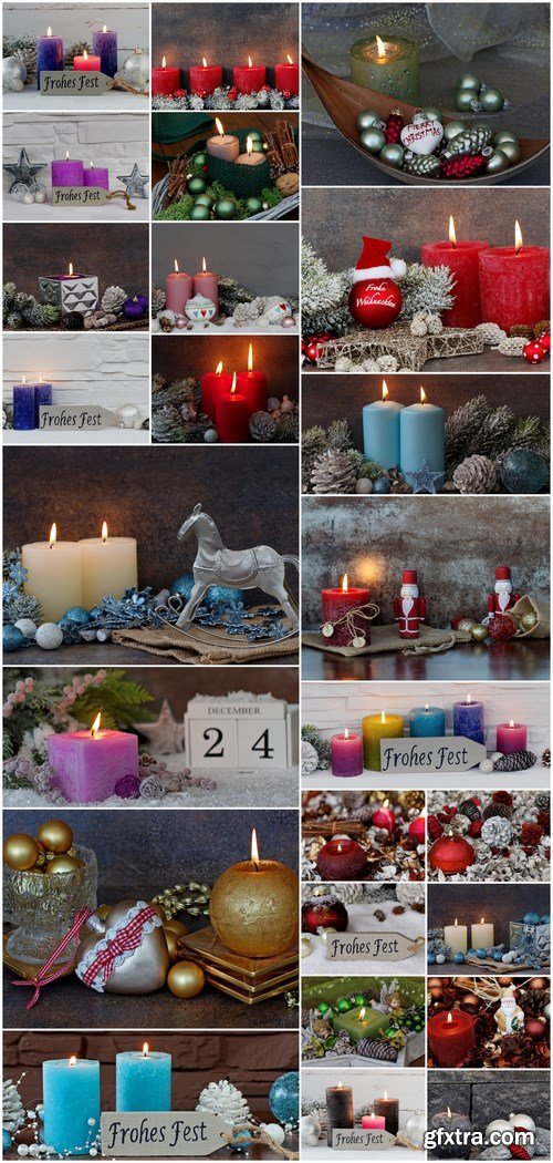 Beautiful Christmas Decorations 2 - 25xUHQ JPEG Photo Stock