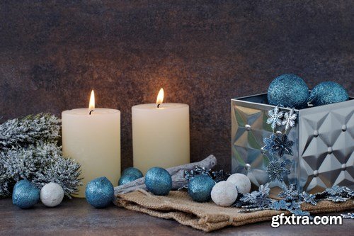 Beautiful Christmas Decorations 2 - 25xUHQ JPEG Photo Stock