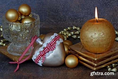 Beautiful Christmas Decorations 2 - 25xUHQ JPEG Photo Stock