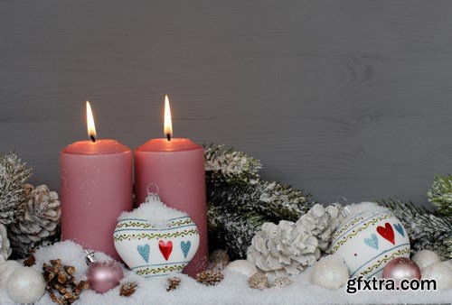 Beautiful Christmas Decorations 2 - 25xUHQ JPEG Photo Stock