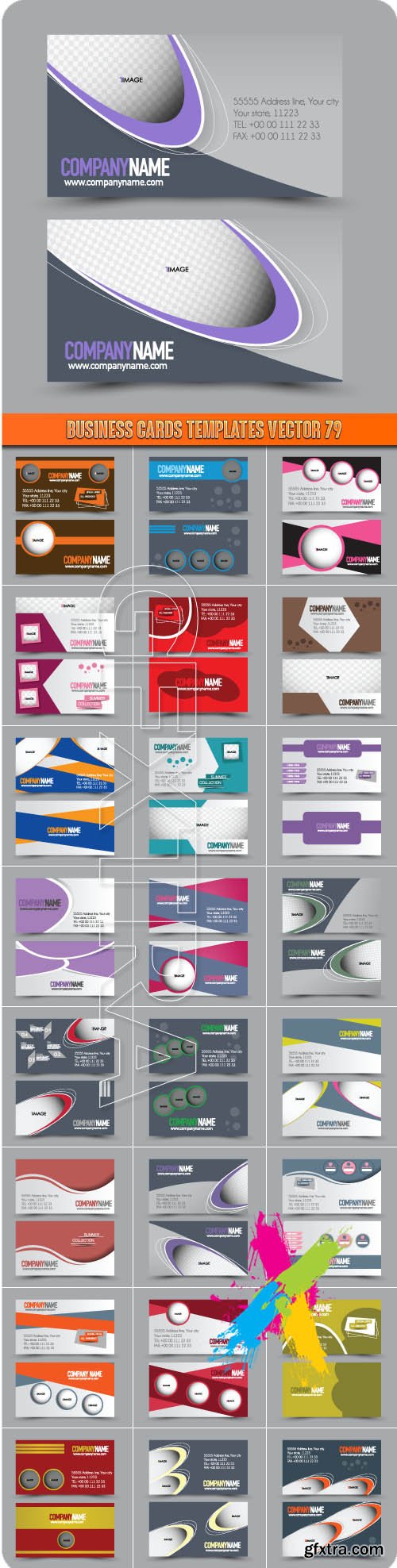 Business Cards Templates vector 79