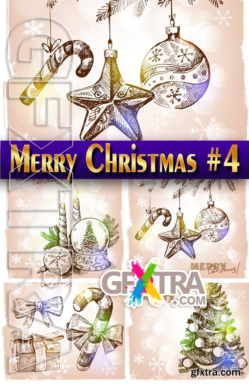 Merry Christmas 2017 #4 - Stock Vector