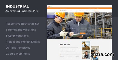 TemeForest - Industrial - Architects & Engineers PSD 12158069