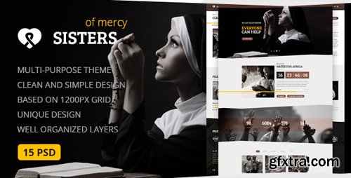 ThemeForest - Sisters of Mercy — Nonprofit PSD Template 12366101